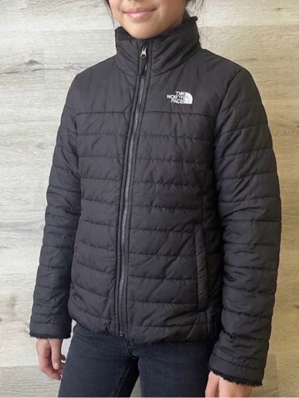 The North Face Kids Black Quilted Puffer Jacket